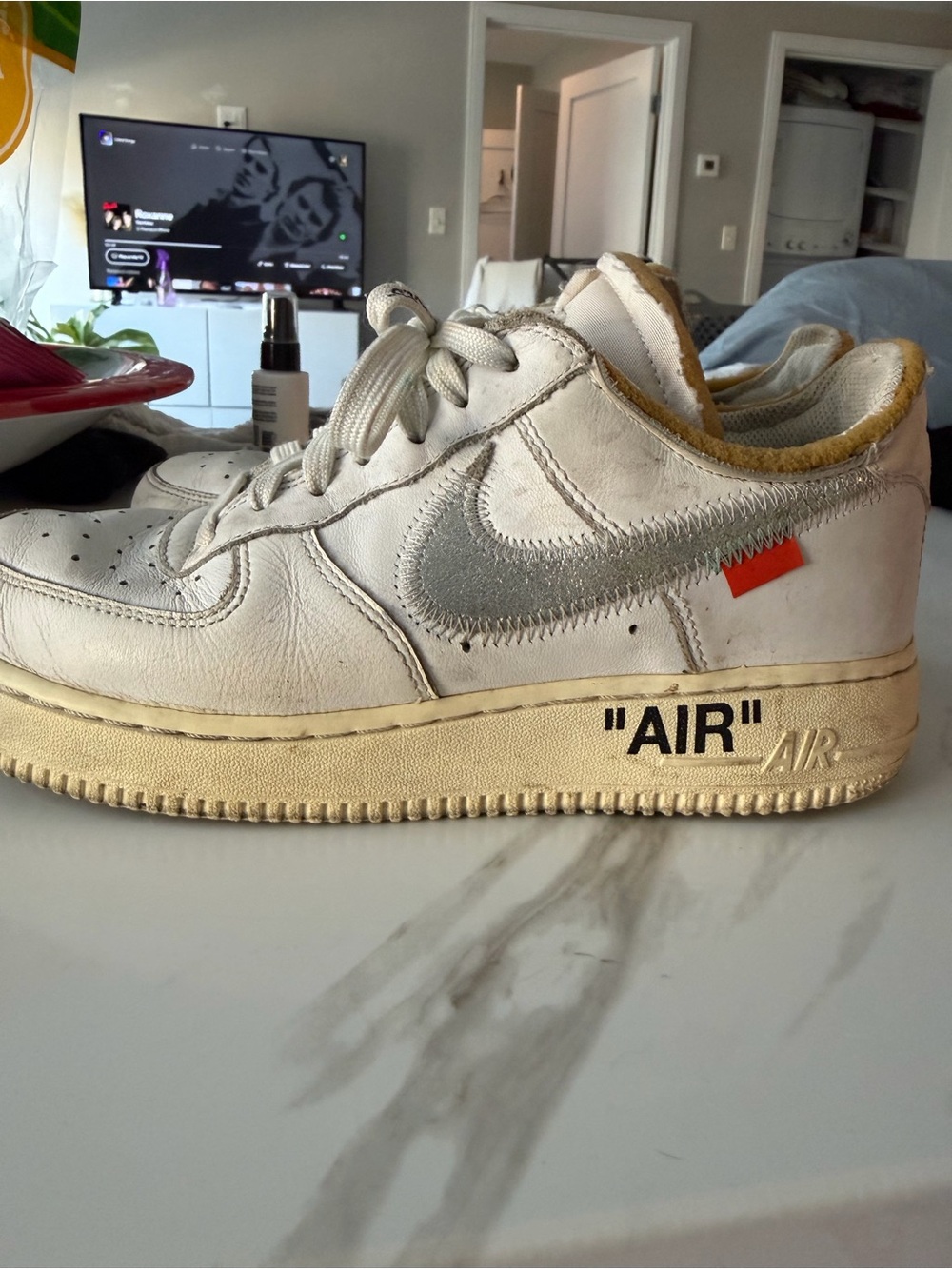 Off-White x Nike Air Force 1 Low White Silver